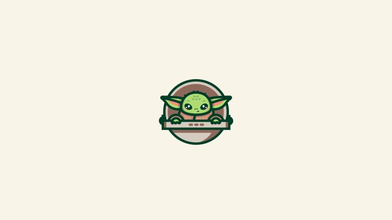 Baby Yoda, 2K, digital, Star Wars, illustration, Yoda