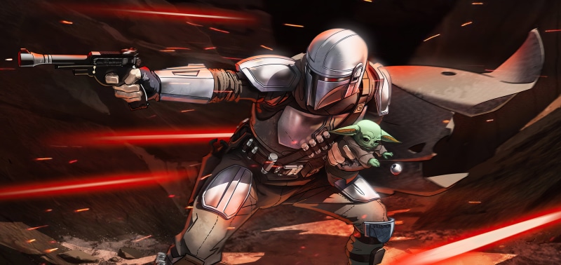 5K, The Mandalorian, science fiction, Grogu, Baby Yoda