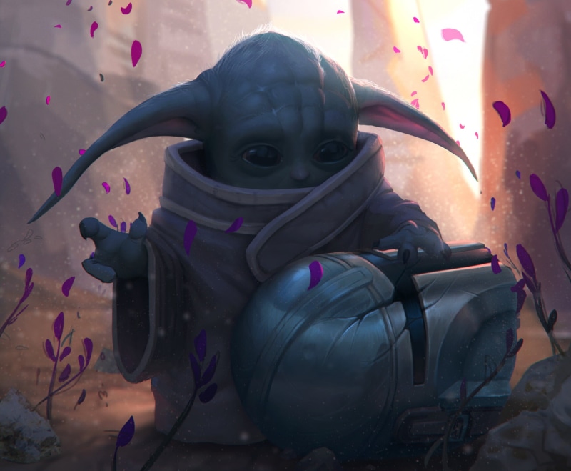 The Mandalorian, The Mandalorian (TV Show), 1080P, Baby Yoda, TV Show, Star Wars, Helmet