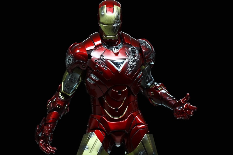 armed forces, robot, studio shot, Iron Man, military, male likeness, headwear, red, no people, marvel, indoors, man, 720P, human representation, technology