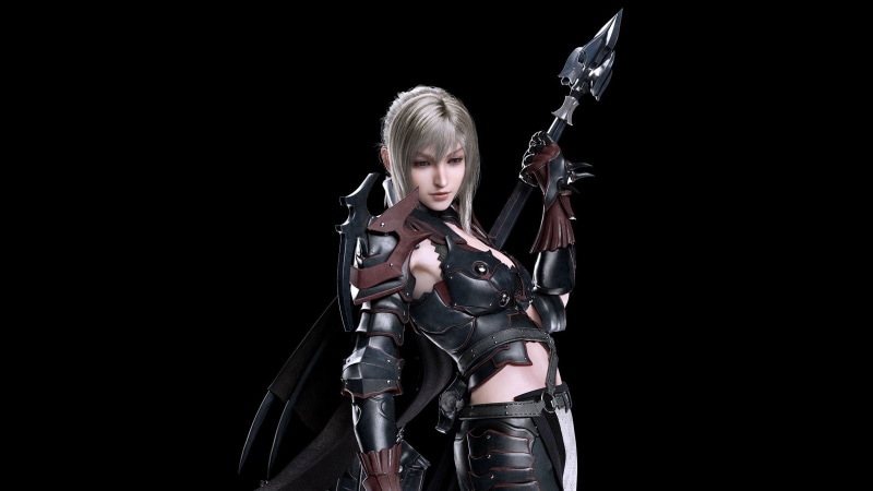holding, artwork, warrior - person, protection, innocence, 4K, studio shot, portrait, indoors, final fantasy xv, digital art, aggression, females, games