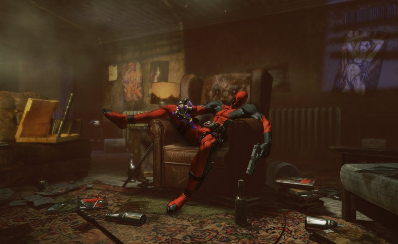 marvel, home interior, abandoned, lifestyles, working, 2K, relaxation, Wolverine, women, seat, mercenary, men, full length, males, young Adult