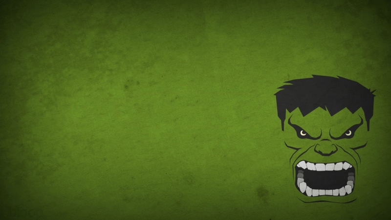 minimalism, Blo0p, Hulk, Marvel Heroes, Marvel Comics, 1080P, superhero