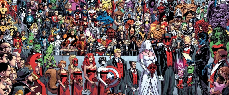 market, large group of objects, abundance, multi colored, choice, for sale, retail, representation, male likeness, day, marvel, Deadpool, retail display