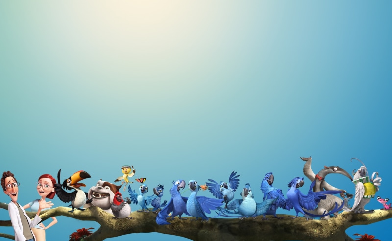 Pedro, Animation, sky, Bulldog, Others, 2014, Cartoons, Parrot, men, Carla, nature, Gabi, characters, women, nigel, Film, kids, young adult, Linda, adult