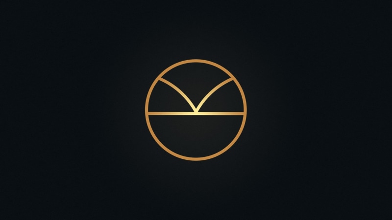 black background, close-up, night, creativity, round, single object, bubble, orange, orange color, no people, studio shot, gold colored, logo, shape, copy space