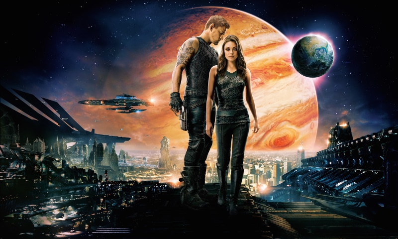 Warrior, Adventure, Jupiter Ascending, Planets, Stars, 4K, 2015, Channing Tatum, WarShip, Princess, Galaxy, Armor, Fog, Jupiter, Fantasy, Sky, Tattoo