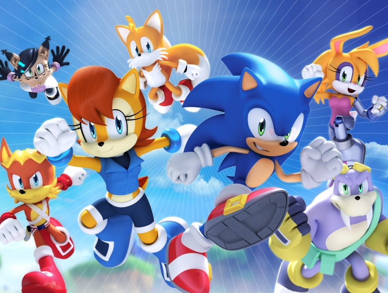 variation, art and craft, abundance, for sale, high angle view, 720P, Sonic, comic art, no people, toy, Archie Comics, animal themes, representation, animal representation