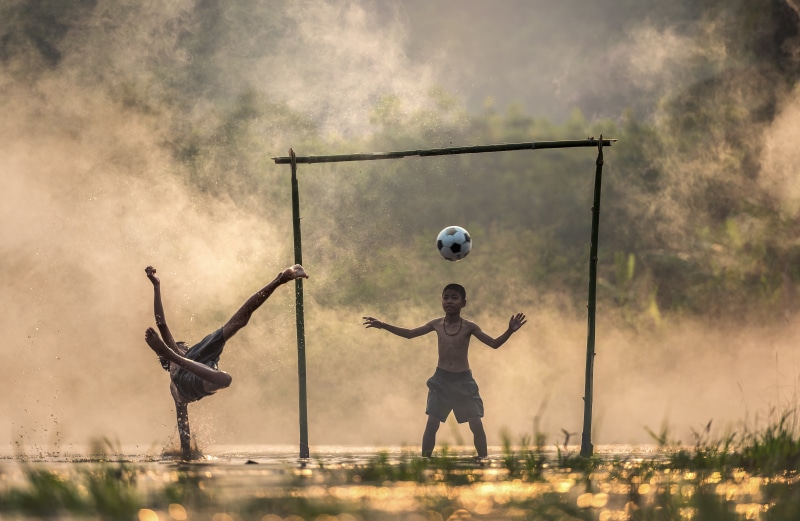training, 5K, countryside, children, enjoy, two, jump, standing, human arm, sports equipment, cloud, country malaysia, sunset, boxer, outdoors, brazil