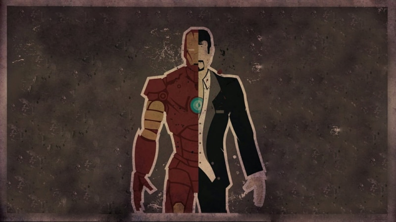 stark, iron, painting, hd, tony, cartoon/comic, man, 720P