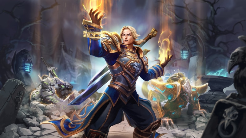 Blizzard Entertainment, heroes of the storm, Genji (Overwatch), digital art, Hots, Tassadar, 2K, video game art, Anduin Wrynn