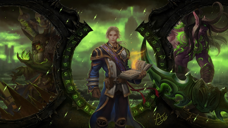 Anduin Wrynn  Guldan  Illidan Stormrage  World of Warcraft: Legion  video games   World of Warcraft, 5K