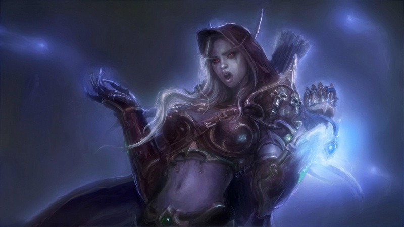 sylvanas windrunner, profile, warcraft, archer, windrunner, world of warcraft, 1080P, games, sylvanas, female, 1920x1080, world, artwork