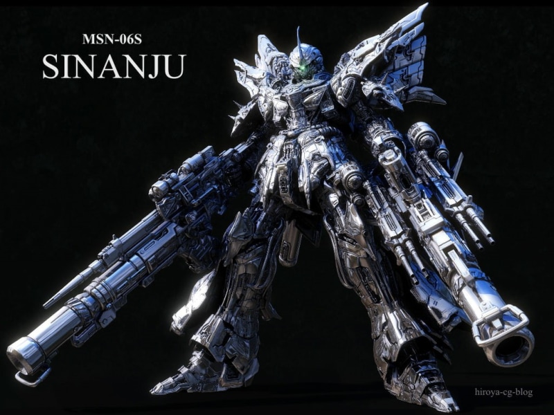 3D, mecha, gundam, art, sinanju, CG, msn, Black, hd, seed, Cool, s, anime, 480P, d
