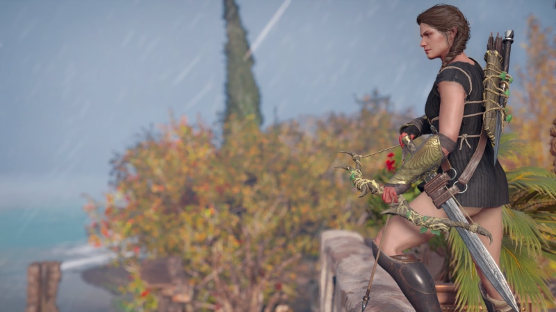 sword, Game CG, 1080P, women, bow, Kassandra, Assassins Creed