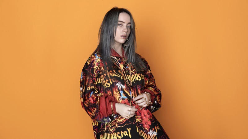 Alan Walker, Billie Eilish, 8K, Marshmello, neon, Alan Walker logo