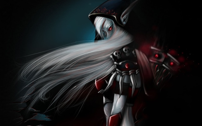 fantasy, color Image, red eyes, art, metal, no People, one person, evil, spooky, hood, blurred motion, dark, imagination, human Face, elf, portrait, night
