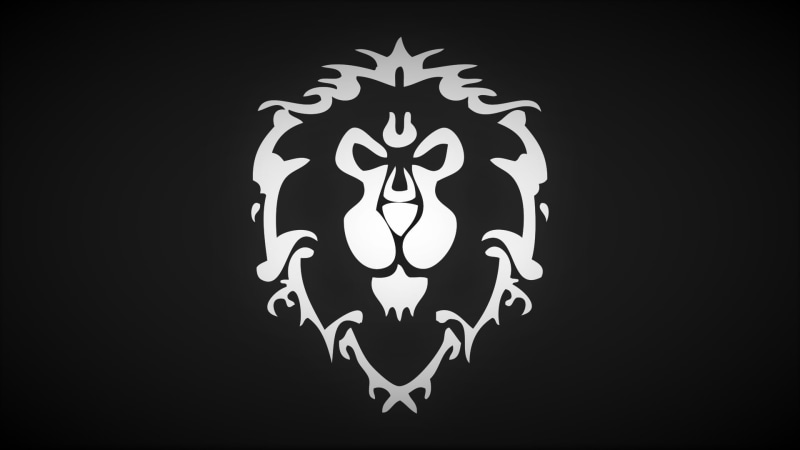 Dwarf Paladin, horde, Druid, logo, World of Warcraft: Warlords of Draenor, dark background, World of Warcraft: Battle for Azeroth, Paladin, draenei, wow classic