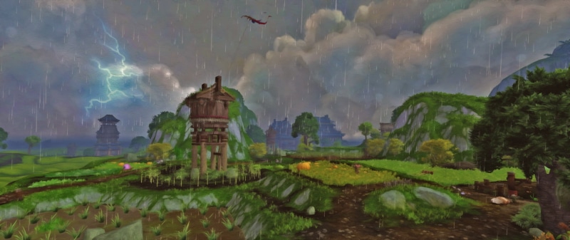 building exterior, landscape, the past, nature, religion, no people, cloud - sky, built structure, sky, Games, world of warcraft, architecture, tree, spirituality