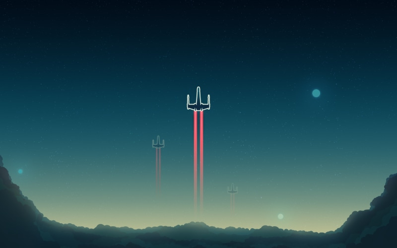 Minimal, Starfighter, 4K, 4K, X-wing