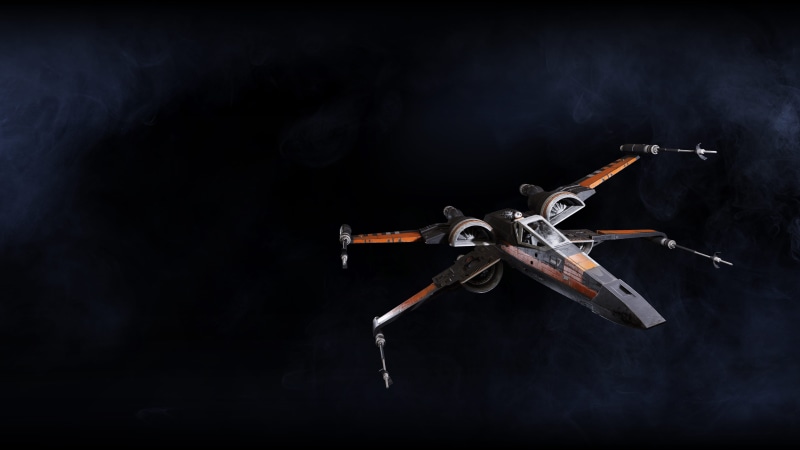 4K, 5K, Star Wars Battlefront II, T-70 X-wing fighter