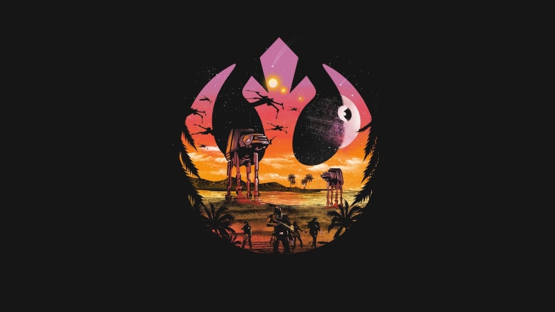 seashore, black background, lantern, electric lamp, representation, Star Wars, clothes, AT-AT, craft, studio shot, beside, rebellion, 1080P, candle, orange color