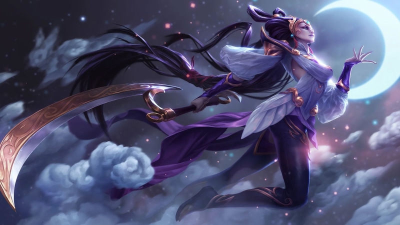 legends, match, art, splash, lunar, hd, 1080P, mobile, diana, phones, goddess, league, computer, play