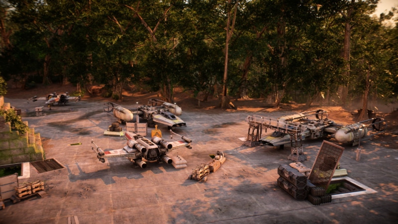 Yavin 4, Y-wing, 1080P, Star Wars, X-Wing, Star Wars Battlefront II (2017)