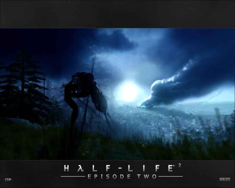 plant, text, 720P, full length, standing, nature, video games, silhouette, sign, sky, Combine, sport, Half-Life, power in nature, blue, night, communication