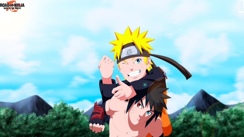 one person, sky, anime, innocence, nanadaime hokage, Menma, plant, Uzumaki naruto, boy, shinobi, focus on foreground, men, nature, manga, Naruto Movie