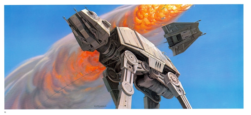 T-47 airspeeder, artwork, Star Wars: Episode V - The Empire Strikes Back, 1080P, AT-AT, Ralph McQuarrie