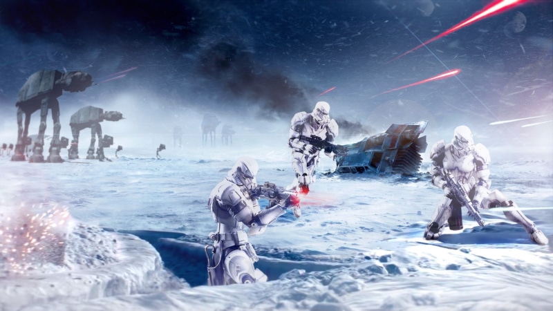 snow, 1080P, Star Wars, Hoth, Galactic Empire, stormtrooper