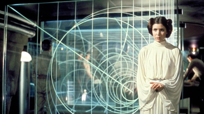wars, illuminated, looking at camera, movies, digital composite, males, star, three quarter length, one person, adult, architecture, business, organa, indoors