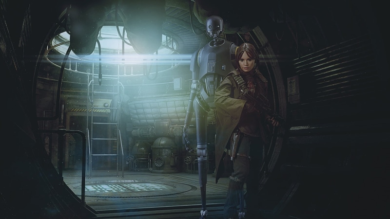 people, two people, fan art, women, Star Wars, 1080P, young adult, night, real people, architecture, lifestyles, Jyn Erso, men, young women, woman, built structure