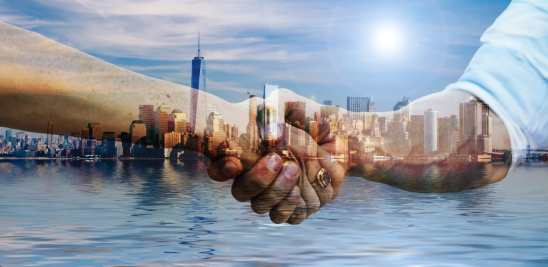 nature, connectedness, human hand, policy, water, 2K, partner, shaking hands, together, sky, mission, skyscraper, hand giving, team, built structure, hold tight