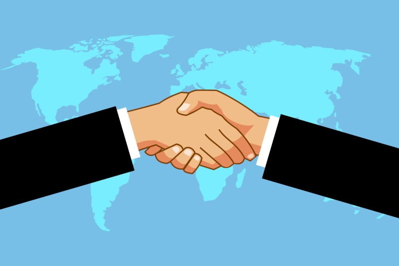 worldwide, 2K, hands, building exterior, shake, global business, illustration, concept, handshake, shaking, business, human body part, global communications