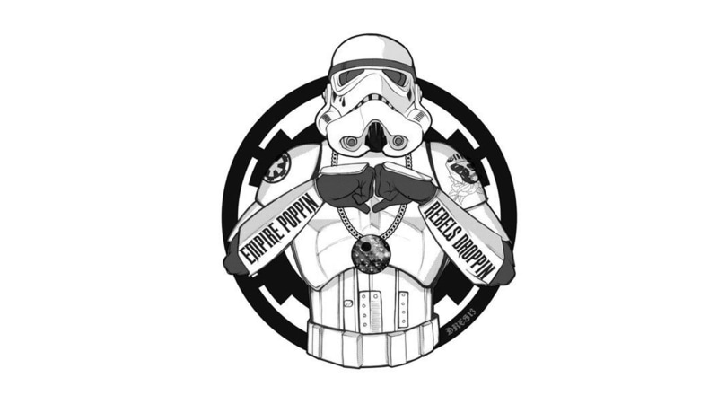 craft, retro styled, copy space, white background, low angle view, design, clock, single object, 1080P, no people, stormtrooper, Star Wars, still life
