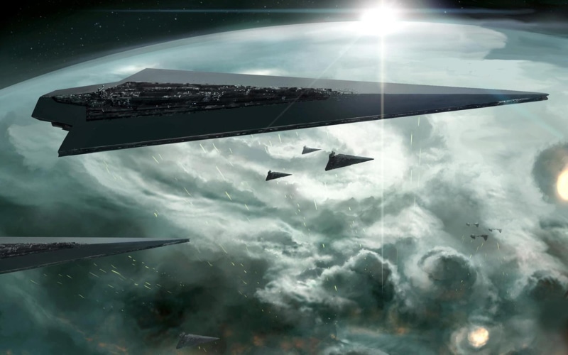 science fiction, Star Destroyer, 1080P, space, Star Wars