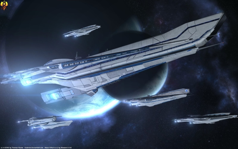 Systems Alliance, Spaceship, 1080P, Dreadnought, Mass Effect, Starship