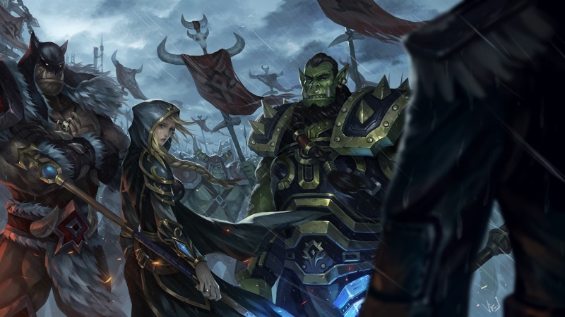 1080P, Banner, World Of Warcraft, Thrall (World Of Warcraft), Orc, Warrior, Warcraft, Jaina Proudmoore, Rexxar (World Of Warcraft)