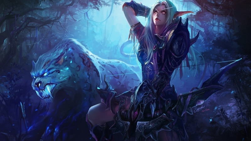 underwater, undersea, Night Elves, futuristic, marine, nature, video games, indoors, science, chaos, spooky, dark, mystery, animal wildlife, elves, sea