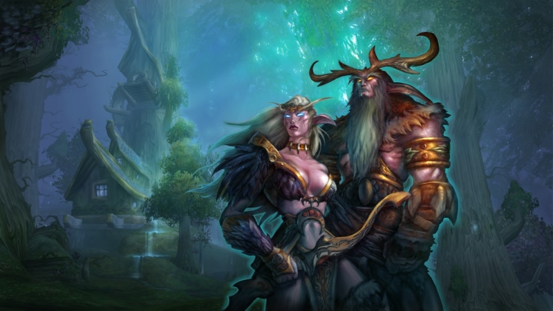 adult, belief, transparent, spirituality, water, female, character, 2K, women, elves, fantasy art, Tyrande, Malfurion, mid adult, religion, representation
