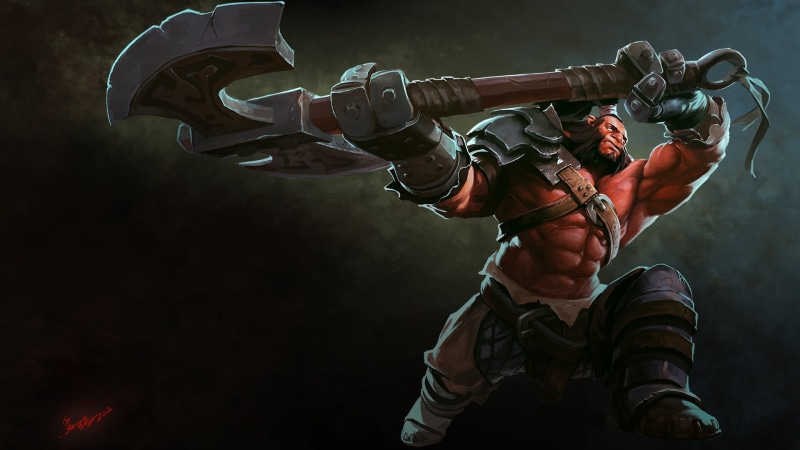 Axe, clothing, safety, video games, portrait, helmet, challenge, sport, activity, men, protection, digital, Dota 2, waist up, 1080P, real people, headwear