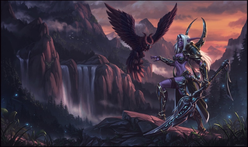 1080P, World of Warcraft, fantasy girl, fantasy art, elves, video games, Night Elves, PC gaming