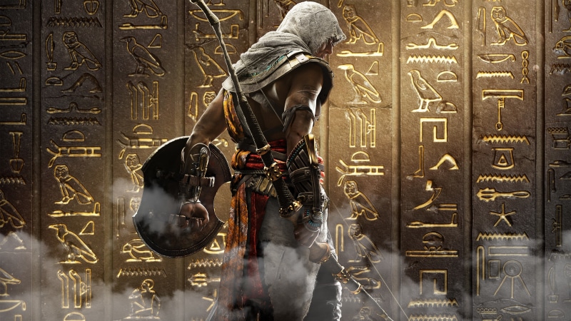 Creed, k, Assassins, Hieroglyphs, 4K, Origins