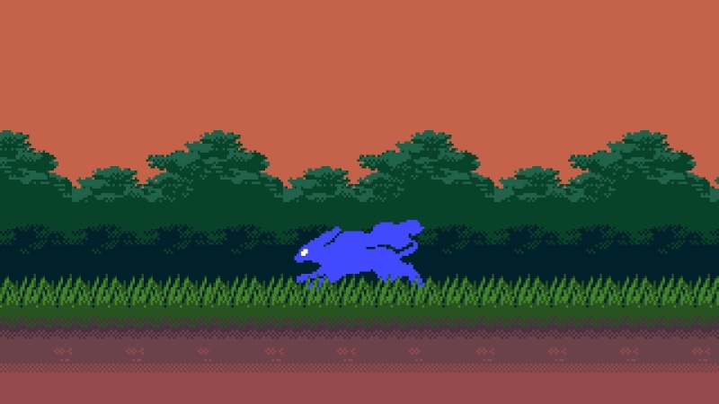 suicune, video games, pixels, tree, land, technology, green color, digital composite, landscape, plant, sky, agriculture, growth, pixel art, environment