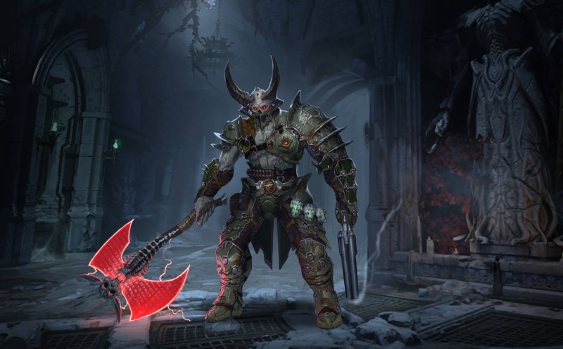 video games, 1080P, DOOM Eternal, Doom (game), axes, Video Game Art