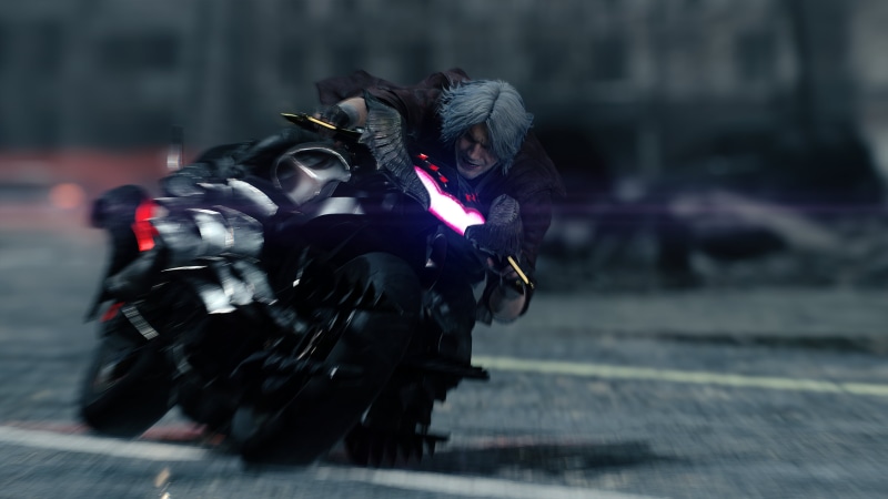 sport, full length, real people, adult, street, Devil May Cry, focus on foreground, riding, motion, Devil May Cry 5, city, ride, 4K, lifestyles, transportation