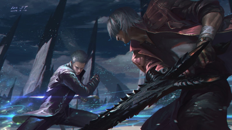 Devil May Cry, Devil May Cry 5, Vergil (Devil May Cry), 1080P, Dante (Devil May Cry)