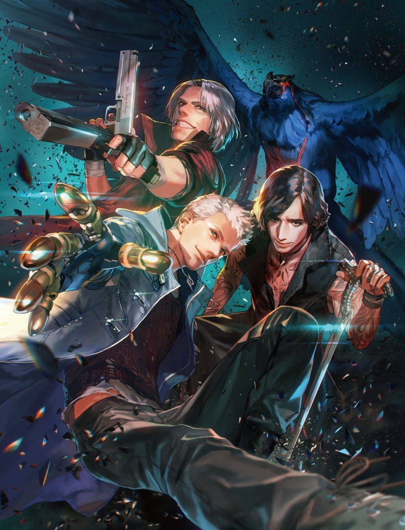 Devil May Cry 5, Devil May Cry, 720P, Nero (Devil May Cry), Dante (Devil May Cry)